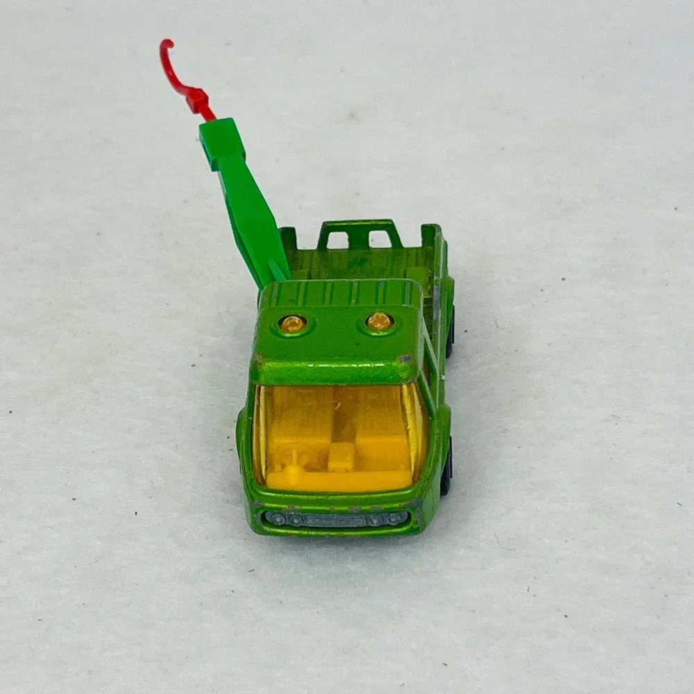 Matchbox Superfast No 74 Toe Joe Tow Truck Green Lesney England 1972 Vintage